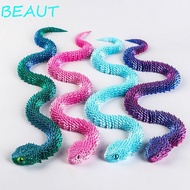 BEAUT 3D Printed Snake Toy, 30/45/60cm Realistic Simulated Snake Ornament, New Year Decoration Home 