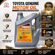 TOYOTA 10W-40 10W40 4LITRE SEMI SYNTHETIC MINYAK HITAM KERETA CAR ENGINE OIL
