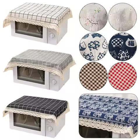 60x60cm Dust Cover Universal Lace Microwave Oven Bedside Table Cover Tea Table Decorative Cloth Home