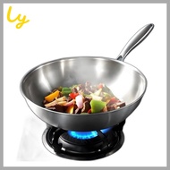 [cookbuddy] 316 Stainless Steel Chinese Wok, 30cm, 1pc / Korean Wok / 316 Stainless Steel / 100% Gen
