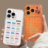 Chinese 2026 Year Of The Horse Calendar Phone Case For Redmi 15C 14C A5 A3 13 10C 12C 13C 12 4G 9C 9