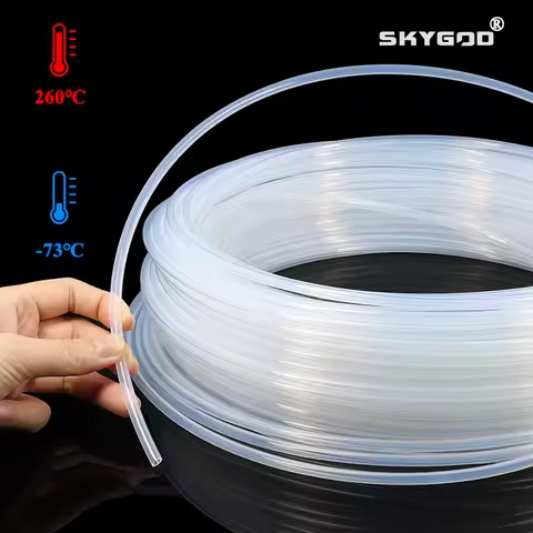 Transparent PTFE Tube 1/2/3/4/5/6/7/8/9/10mm High Temperature FEP Insulated Extruder J-head Rigid Pi