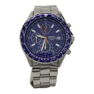 SEIKO mens watches quartz wrist watch analogues stainless BLU SLV 7T92-0CF0 Direct from Japan Second