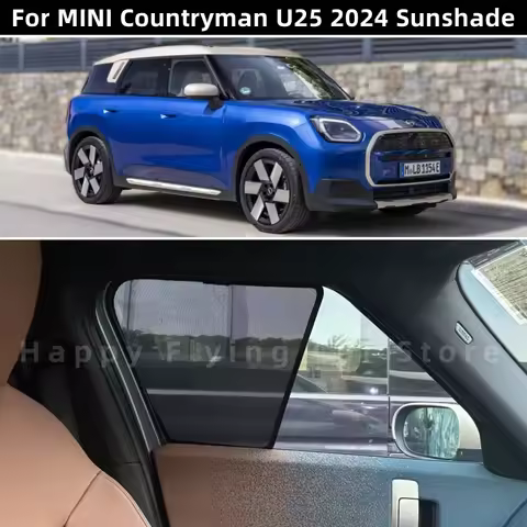 Suitable for MINI Countryman U25 2025 car window sunshade,front and side door sun baffle,mesh curtai