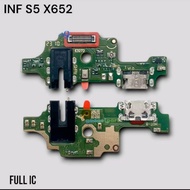 Konektor Charger Infinix S5 S5 Lite X652 Pcb Board Usb Conector Cas