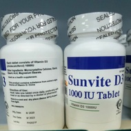 Vitamin D3 1000IU Sunvite 100 Tablets (formerly LYNAE MD3 Vitamin D)