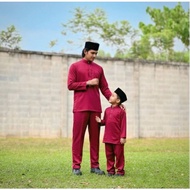 BAJU MELAYU FAMILY SET PEARL SKIN PREMIUM quality  dewasa sama budak