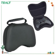 TEALY Game Controller Protective Cover, PU Dustproof for PS5 Gamepad , High Quality Handle Portable Hard Data Cable Storage Bag for PlayStation 5