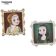 Tianshan Fridge Magnet 3D Stereo Mini Famous Paintings Q-version Fridge Sticker Kitchen Gadget