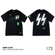 ราคาต่ำสุดเสื้อโจร500 JONE500 รุ่น GroundZero พิเศษ รีรัน ของหายากครับผลิตจากผ้าคอตตอนแท้