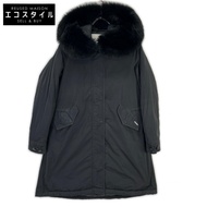 Woolrich WWOU0646 黑色尼龍狐狸毛 Keystone 派克大衣 / Keystone 派克大衣 XS 碼 [二手]