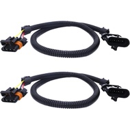 HiSport 4 Pin 4-Way Header Extension Wiring Sensor 24" Harness 2 PCS for O2 Sensor Compatible with C