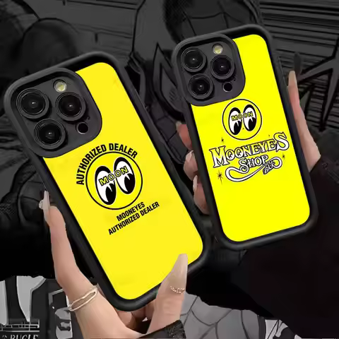 M-Mooneyes Print Phone Case For iPhone 17 16 E 15 14 13 12 11 Pro Max Plus Back Cover