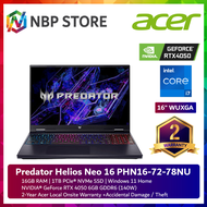 Acer Predator Helios Neo 16 PHN16-72-78NU 16" WUXGA 165Hz Gaming Laptop ( i7-14700HX, 16GB, 1TB SSD,