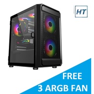 INVASION GB-52 m-ATX GAMING CASE with 3 FANS BLACK / WHITE