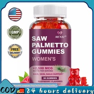Saw Palmetto for Women + 2500 mcg Biotin Gummies DHT Blocker & Biotin Gummies 60 Capsule