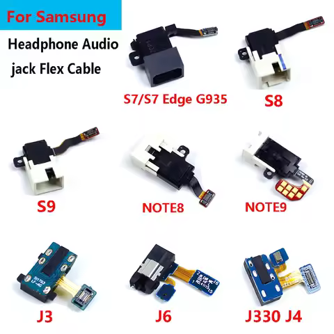 Headphone Jack Port Connector Ear Earphone Audio Flex Cable For Samsung GalaxyS7/S7 Edge G935 S8 S9 
