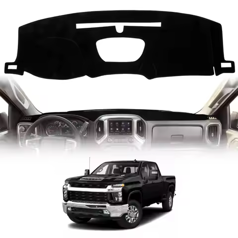 Dashboard Mat For Chevy Silverado 1500 2500HD 3500HD 2019-2025 For GMC Sierra Accessories Dash Cover