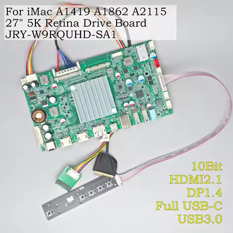 JRY-W9RQUHD-SA1 Driver Board for iMac 27" 5K Retina A1419 A2115 LM270QQ1 Screen 10Bit HDMI 2.1 Full 