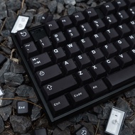 114 Keys Black Clear Double Shot ABS Keyboard Keycaps Semi Transparent Keycaps Cherry Profile for Cherry MX Switches Gaming Keyboard