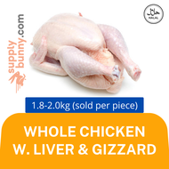Whole Chicken with Liver & Gizzard 1.8kg-2.0kg±/pc (sold per nos) 全鸡包含鸡胃鸡肝 Ayam Dgn Hati & Perut ✔️