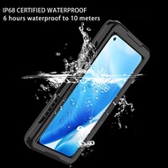 Waterproof Swimming Diving for Oneplus Nord N200 N100 N10 CE 5G 7T 8 9R 9 Pro 5T 6T 7T 8T Shock Proof 360° Full Protective Mobile Phone Case Cover