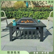 Outdoor Courtyard Square Barbecue Oven Charcoal Heating Campfire Basin Bbq Table Household Charcoal Grill Stove Barbecue Roasting Stove