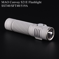 MAO Convoy S21E Flashlight with SST40/SFT40/519A LED Type-c Charging Port Torch Camping Hiking Light