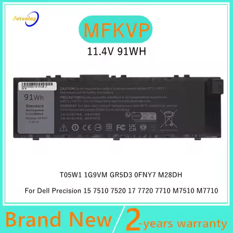 MFKVP Laptop battery For Dell Precision 15 7510 7520 17 7720 7710 M7510 M7710 T05W1 1G9VM GR5D3 0FNY