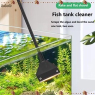 BEBETTERM Glass Algae Scraper, 33/53/73CM Dual-Use Aquarium Cleaning Tool,  Stainless Steel Algae Re