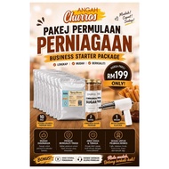 Angah Churros Business Starter Package | Pakej Permulaan Perniagaan Churros | Mesin + 10 Tepung Prem