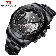 VAVA VOOM 238 Jam Tangan Pria Analog Tanggal Tahan Air Kulit Stainless Anti Karat Premium Original