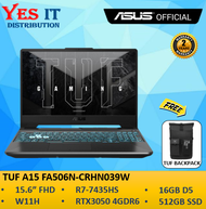 ASUS TUF GAMING A15 FA506N-CRHN039W GAMING LAPTOP (R7-7435HS 16GDR5 512GB SSD RTX3050 4GDR6 15.6" FH