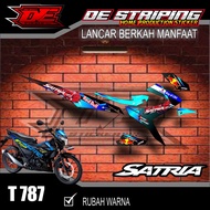 REDBULL!Cool Semifull Satria F150 Motorcycle Sticker Striping Balab Motif T787