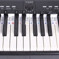 2 PCS 88 Keys Removable Piano KEY Labels Piano Keyboard Stickers Piano Notes Marker for Beginners St