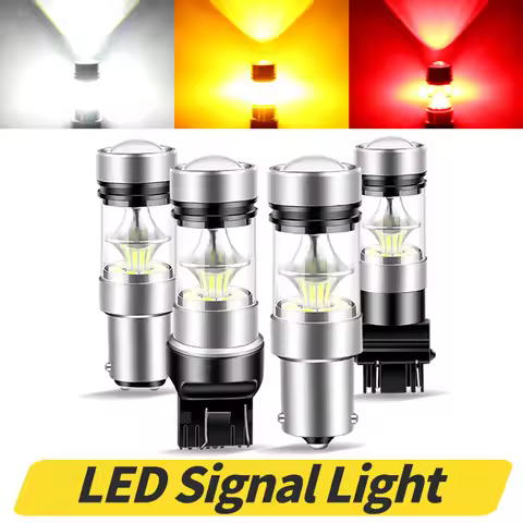 2pcs 1156 BA15S P21W BAU15S PY21W T20 7443 3157 1157 P21/5W P21/4W W21/5W LED Bulbs 100W Led CanBus 