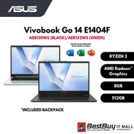 ASUS Vivobook Go 14 E1404F-AEB130WS , AEB132WS - R3 30/8GB/512GB/14.0/Value IPS/W11/OFFICE HOME 24(M