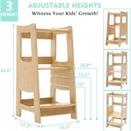 Montessori Toddler Tower Folding Kitchen Helper Tower for 1-10 Years Old Kids