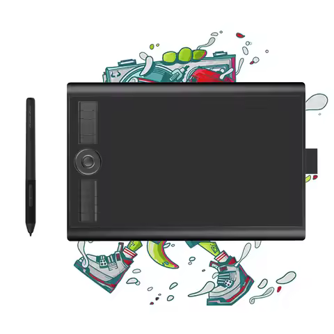 GAOMON M10K PRO Tilt&Radial Graphics Tablet 10x6.25'' Large Pen Drawing Tablet 10 Shortcut Keys Work