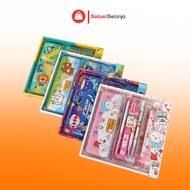 2010 STATIONARY SET Children's Pencil Case Set 7In1 Stationery Character Pencil Case Y1619