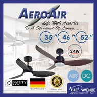 AEROAIR AA320 3-Blade DC Motor Ceiling Fan With Remote Control And LED 3-Tone Colour Light