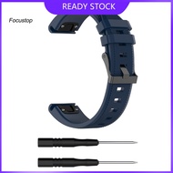 FOCUS 22mm Replacement Silicone Watch Strap Band for Garmin Fenix 6X 5 Forerunner 945