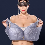 Plus size bra [42/95D-46/105E ] push up underwear big breasts show small full cup bra thin section a