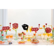 Casino Centerpiece Sticks, Casino Theme Party Decorations, Casino Poker Party, Vegas Party Decoratio