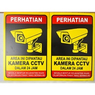 Acrylic CCTV Sign Board 24 Hours Acrylic CCTV Sign/ 24 Hours - 20 X 30 CM (A69)