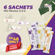 Wonder Fruity rebranding Trial set 6 sachet Royal Perfect Fiber Juice True Wonder Fruity