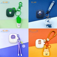 For Baseus Bass BS1 NC Case Silicone Soft Case Cartoon Panda Dinosaur Cute Keychain Pendant Suitable