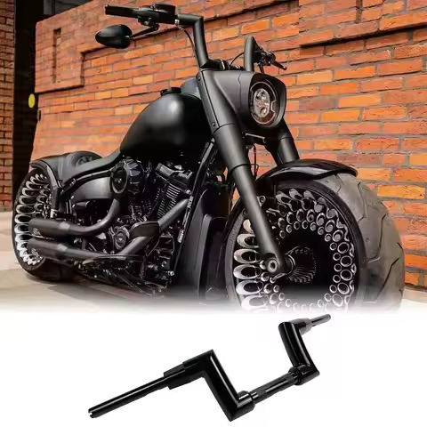 2 Inch to 1-1/4 Inch (51mm) Chrome Custom Handlebars 6"/8" Rise Fit Harley Fat Boy 2007-2023 Breakou