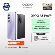 OPPO A3 Pro 5G 16(8+8GB) + 256GB / MTK Dimensity 6300 / 45W SUPERVOOC / 5100mAh Battery /2 Years War