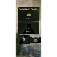 No Plate Tanam atau timbul utk Motor RXZ(motor jenis lain pom blh)